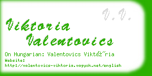 viktoria valentovics business card